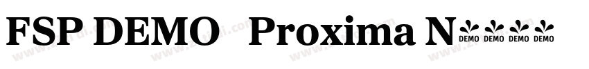 FSP DEMO   Proxima N字体转换